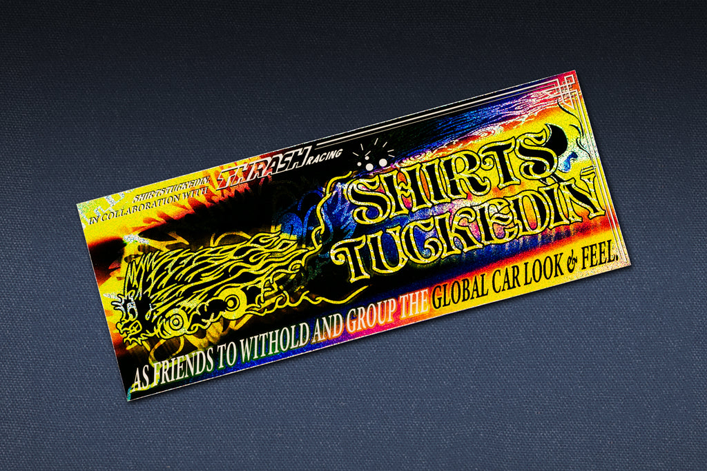 SHIRTSTUCKEDIN X THRASH RACING CLUB STICKER V1 – shirtstuckedin